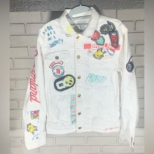 Size Men’s Medium White Dreamland Jean Jacket